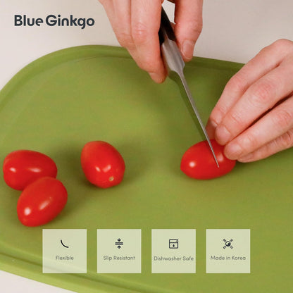 Silicone Cutting Board, Medium, Made in Korea, Red