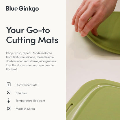 Silicone Cutting Board, Medium, Made in Korea, Red