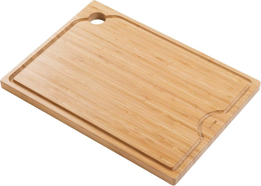 Kore Solid Bamboo Cutting Board for Workstation Kitchen Sink (16 3/4 in. x 12 in.), KCB-WS103BB