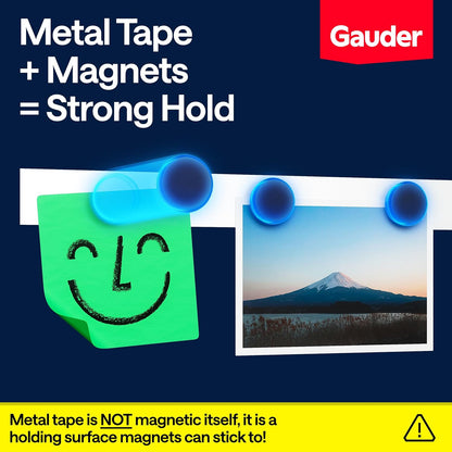 Metal Tape Self Adhesive | Ferrous Tape for Magnets | Metallic Steel Strip