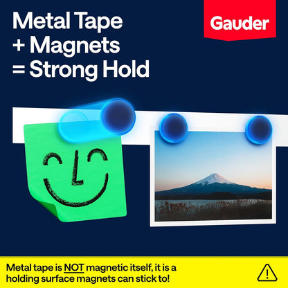 Metal Tape Self Adhesive | Ferrous Tape for Magnets | Metallic Steel Strip