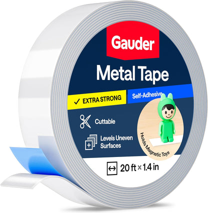 Metal Tape Self Adhesive | Ferrous Tape for Magnets | Metallic Steel Strip