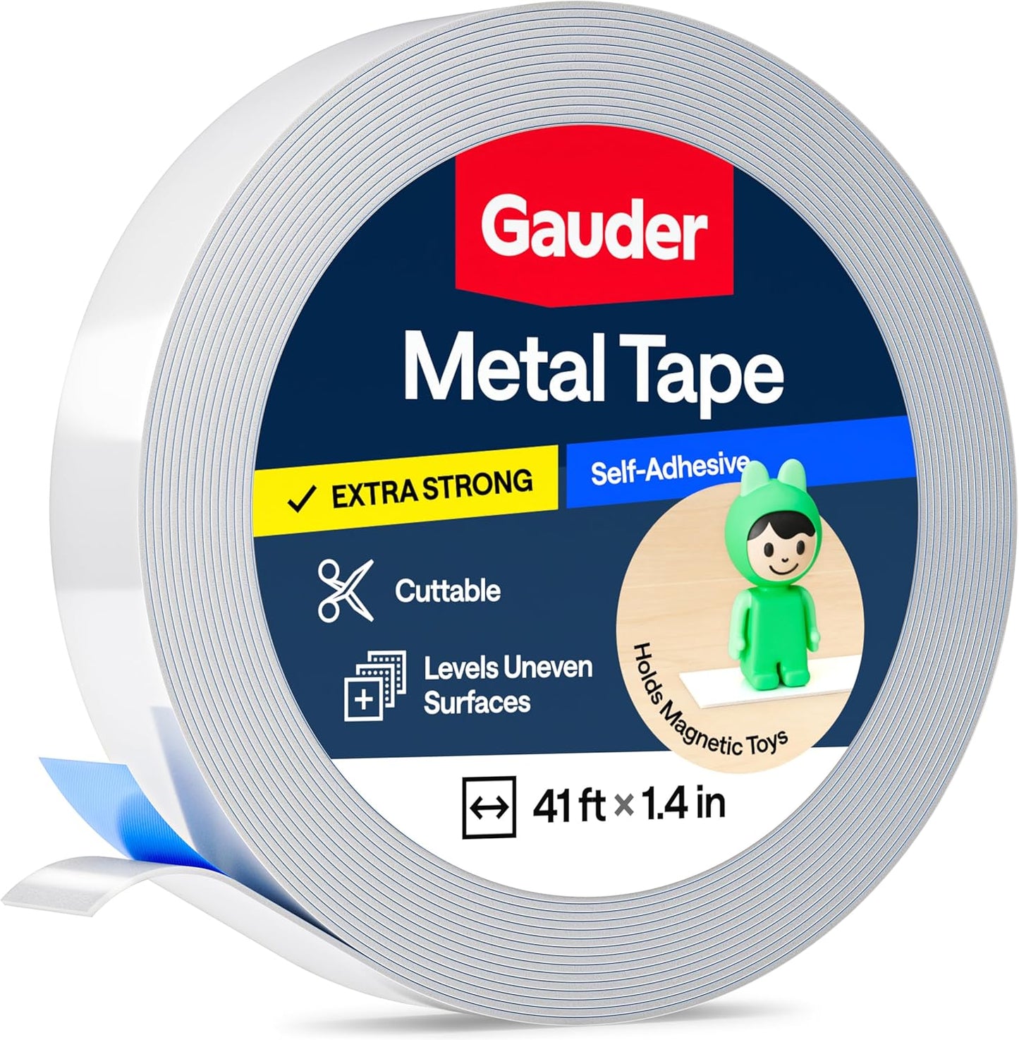 Metal Tape Self Adhesive | Ferrous Tape for Magnets | Metallic Steel Strip