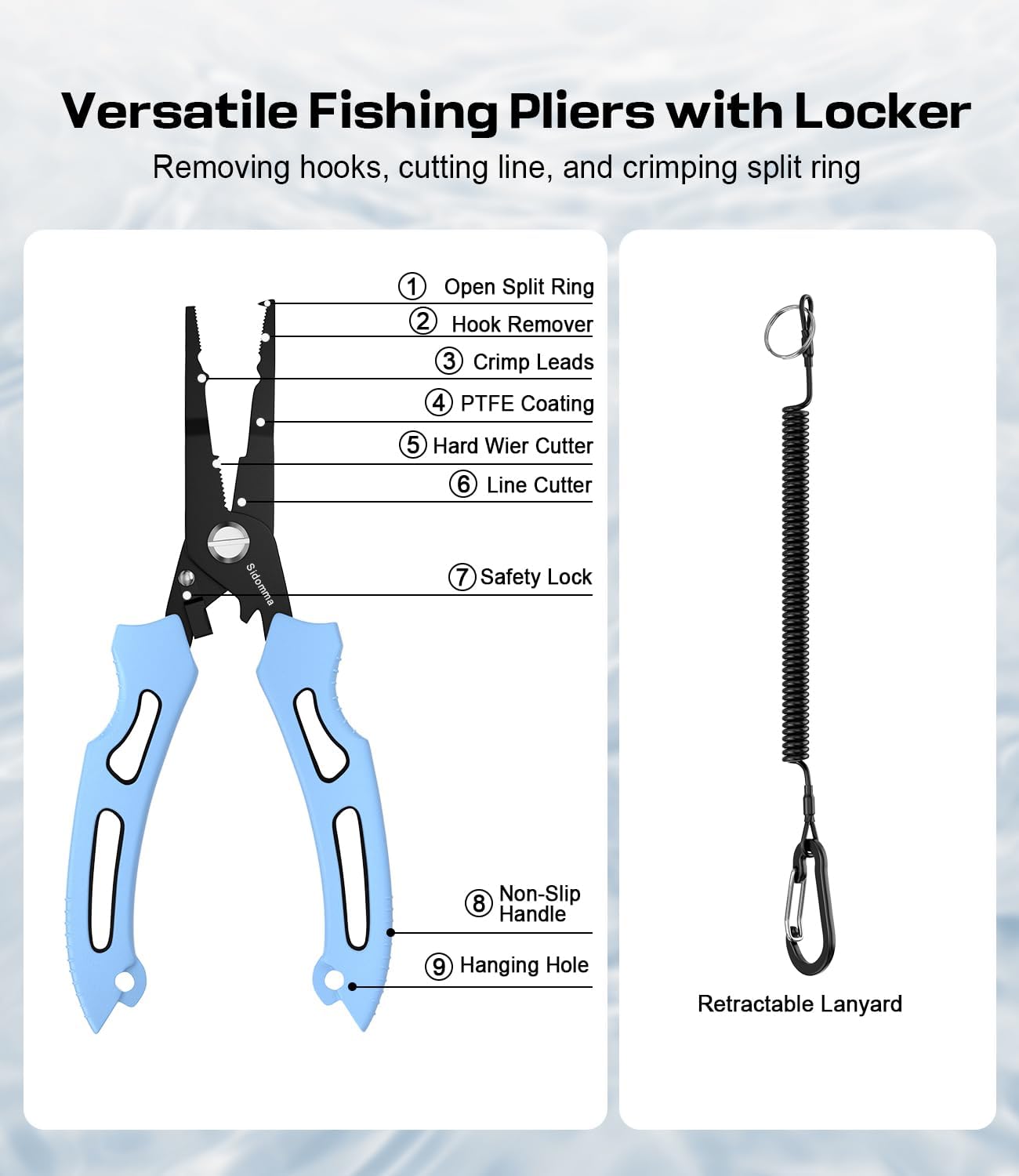Pro Fishing Gear and Equipment Tools Accessories Kit with Fishing Pliers Fillet Knife Scissors Fish Lip Gripper Fish Ruler Fishing Gifts for Men Saltwater Fishing Fly Fishing Ice Fishing