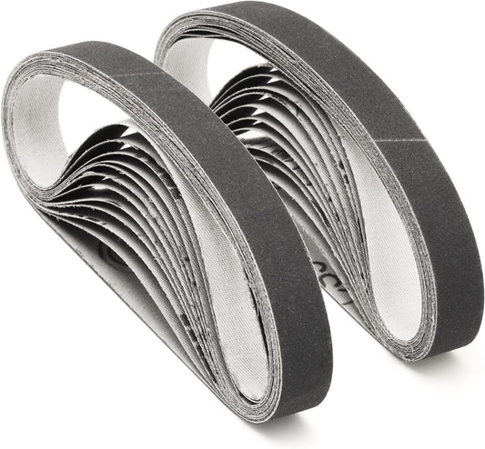 1/2x12 400 Medium Grit Belts for Work Sharp Knife & Tool Sharpener, 24 PCS | Replacement Sanding Belt, 1/2 x 12 Inch, Fits WSKTS & WSKTS-KT/Mk.1 & Mk.2