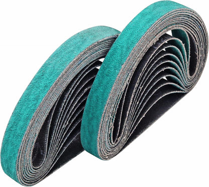 1/2x12 400 Medium Grit Belts for Work Sharp Knife & Tool Sharpener, 24 PCS | Replacement Sanding Belt, 1/2 x 12 Inch, Fits WSKTS & WSKTS-KT/Mk.1 & Mk.2