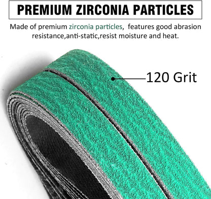 1/2x12 400 Medium Grit Belts for Work Sharp Knife & Tool Sharpener, 24 PCS | Replacement Sanding Belt, 1/2 x 12 Inch, Fits WSKTS & WSKTS-KT/Mk.1 & Mk.2