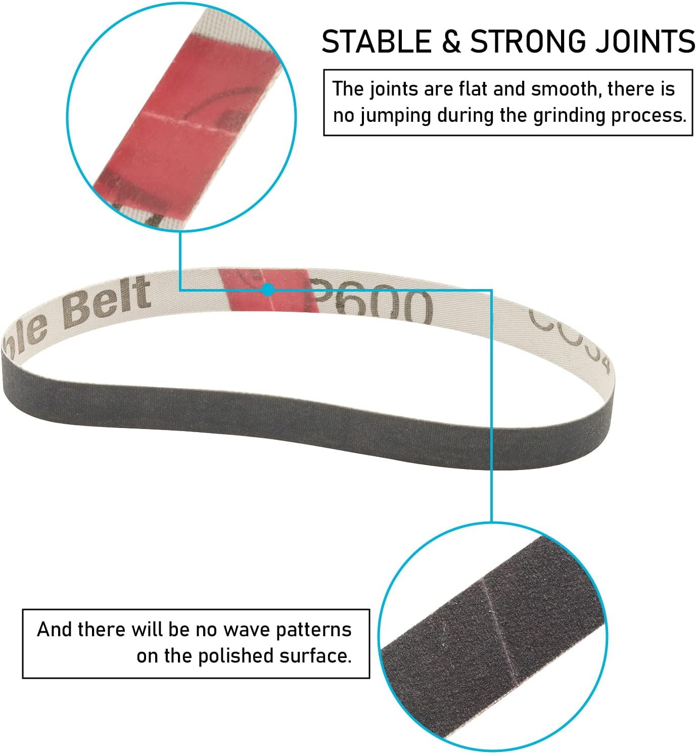 1/2x12 400 Medium Grit Belts for Work Sharp Knife & Tool Sharpener, 24 PCS | Replacement Sanding Belt, 1/2 x 12 Inch, Fits WSKTS & WSKTS-KT/Mk.1 & Mk.2