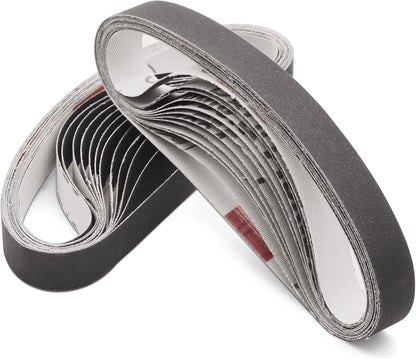 1/2x12 400 Medium Grit Belts for Work Sharp Knife & Tool Sharpener, 24 PCS | Replacement Sanding Belt, 1/2 x 12 Inch, Fits WSKTS & WSKTS-KT/Mk.1 & Mk.2