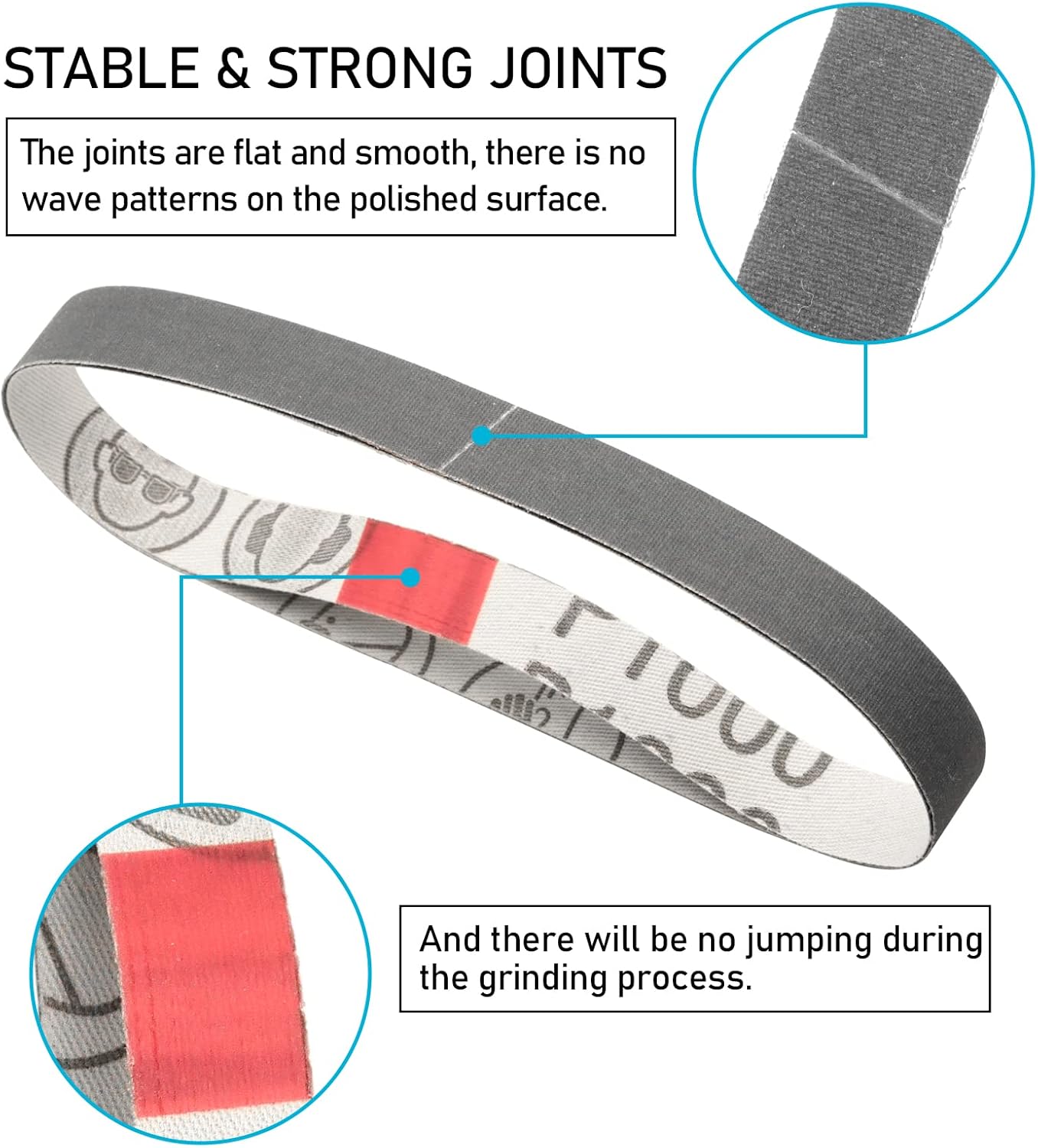 1/2x12 400 Medium Grit Belts for Work Sharp Knife & Tool Sharpener, 24 PCS | Replacement Sanding Belt, 1/2 x 12 Inch, Fits WSKTS & WSKTS-KT/Mk.1 & Mk.2
