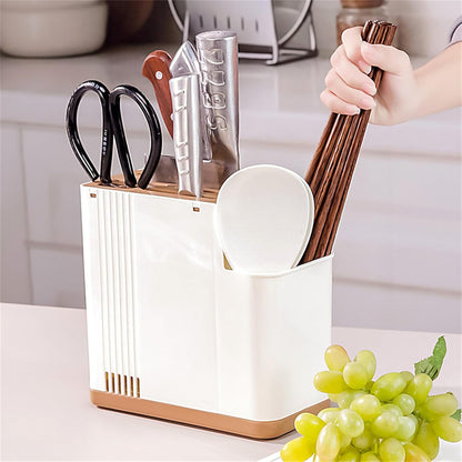 Compact Cutter Rack for Kitchen Storage with Vertical Design and Easy Surfaces Kitchen Storage Rack
