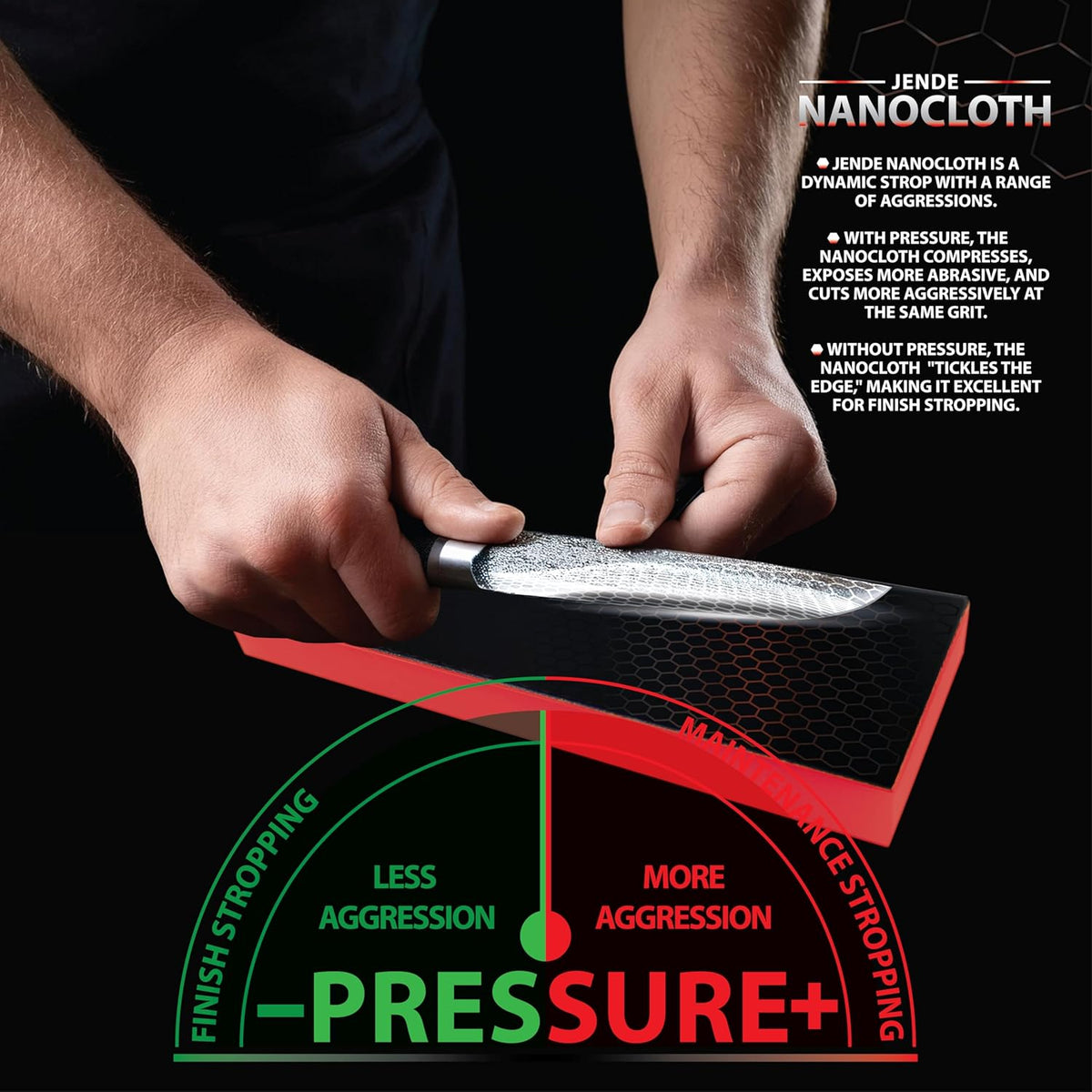 Nanocloth 0.5 Micron Knife Strop 210x70mm(unloaded)-Premium Ultra bench knife Strop for Diamond Emulsions