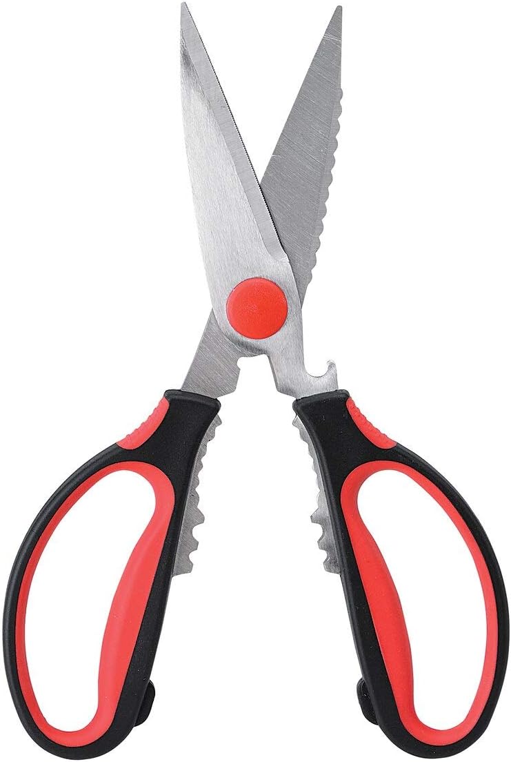 Take-Apart Kitchen Shears, German Steel Alloy, Soft-Grip Handles, NSF, 8.75-Inches, For Snipping, Chopping, And Kitchen Prep