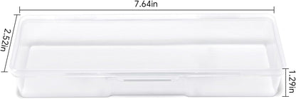 4Pcs Transparent Storage Boxes For Nail Tool Professional Pedicure Manicure Tools Set Plastic Nail Art Tool Box Storage Case Nail Supplies, Pink