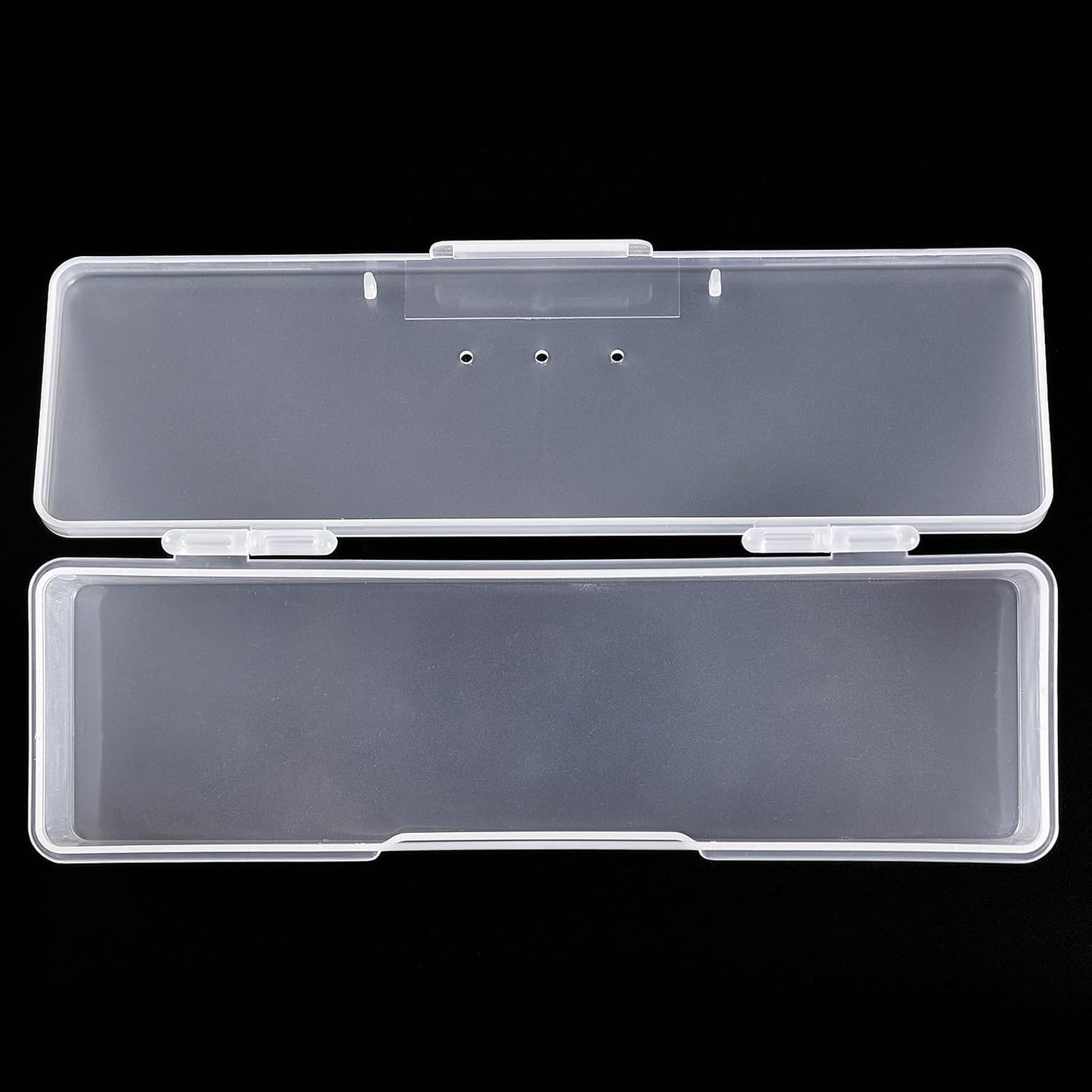4Pcs Transparent Storage Boxes For Nail Tool Professional Pedicure Manicure Tools Set Plastic Nail Art Tool Box Storage Case Nail Supplies, Pink