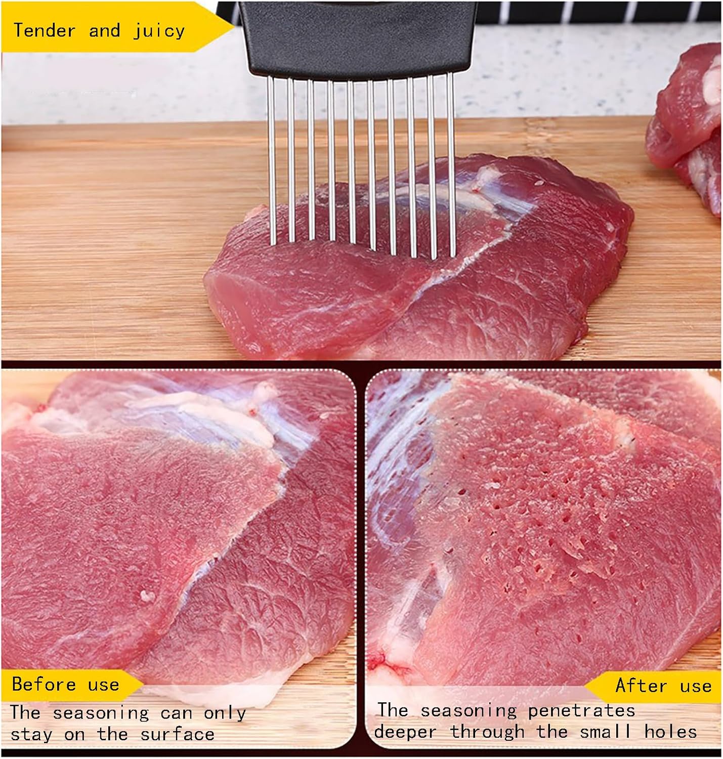 Onion Holder 2Pcs Onion Slicer, Onion Cutter with Protective Cover for Slicing of Fruits and Other Vegetables, Multi-Purpose Kitchen Accessory, Stainless Steel, with Finger Guards for Cutting Food