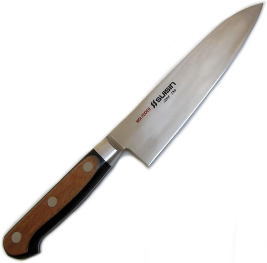 .com Suisin Inox Western-Style Knife Series, Genuine Sakai-Manufactured, Inox Steel 7.1” (180mm) Santoku/Gyuto Knife
