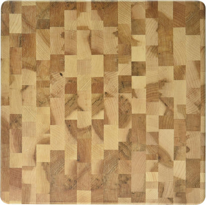 Boards Canadian End Grain Maple Square Butcher Block, 12x12x1'', L12121