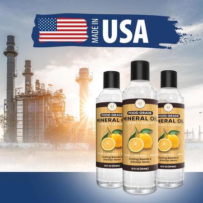 Mineral Oil - 8 oz Food Grade Mineral Oil for Wood Cutting Board, Cutting Board Oil Conditioner, Butcher Block Oil, Food Safe Wood Oil for Bamboo Boards, Countertops, Teak, Marble, Soapstone