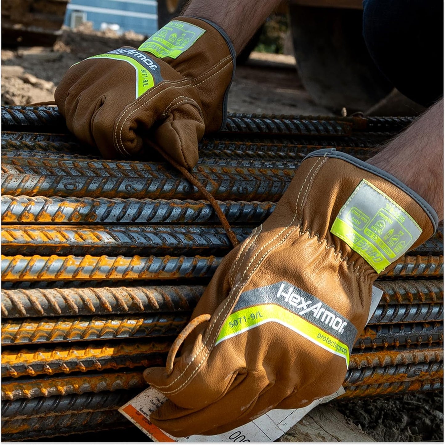 Chrome SLT Goatskin Work Gloves, Oil & Slip Resistant, Cut-Resistant (ANSI A4–A9), Impact & Non-Impact