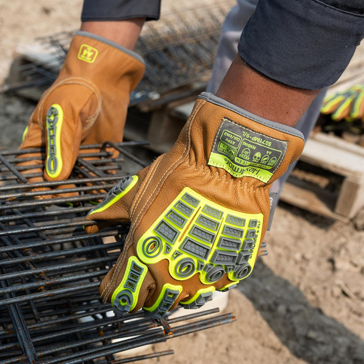 Chrome SLT Goatskin Work Gloves, Oil & Slip Resistant, Cut-Resistant (ANSI A4–A9), Impact & Non-Impact