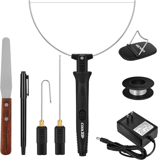 Hot Wire Foam Cutter kit, 18W Styrofoam Knife Cutter Electric Hot Wire Foam Cutting Tool, Heated Foam Carving Knife Kit with Cleaning Pen for Foam Board, Pearl Cotton, EPP, KT Board, EPS
