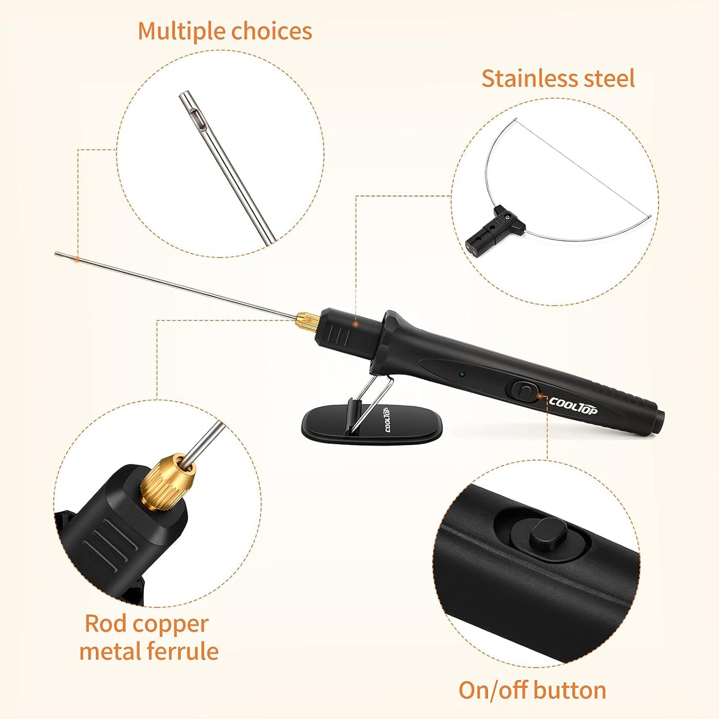Hot Wire Foam Cutter kit, 18W Styrofoam Knife Cutter Electric Hot Wire Foam Cutting Tool, Heated Foam Carving Knife Kit with Cleaning Pen for Foam Board, Pearl Cotton, EPP, KT Board, EPS