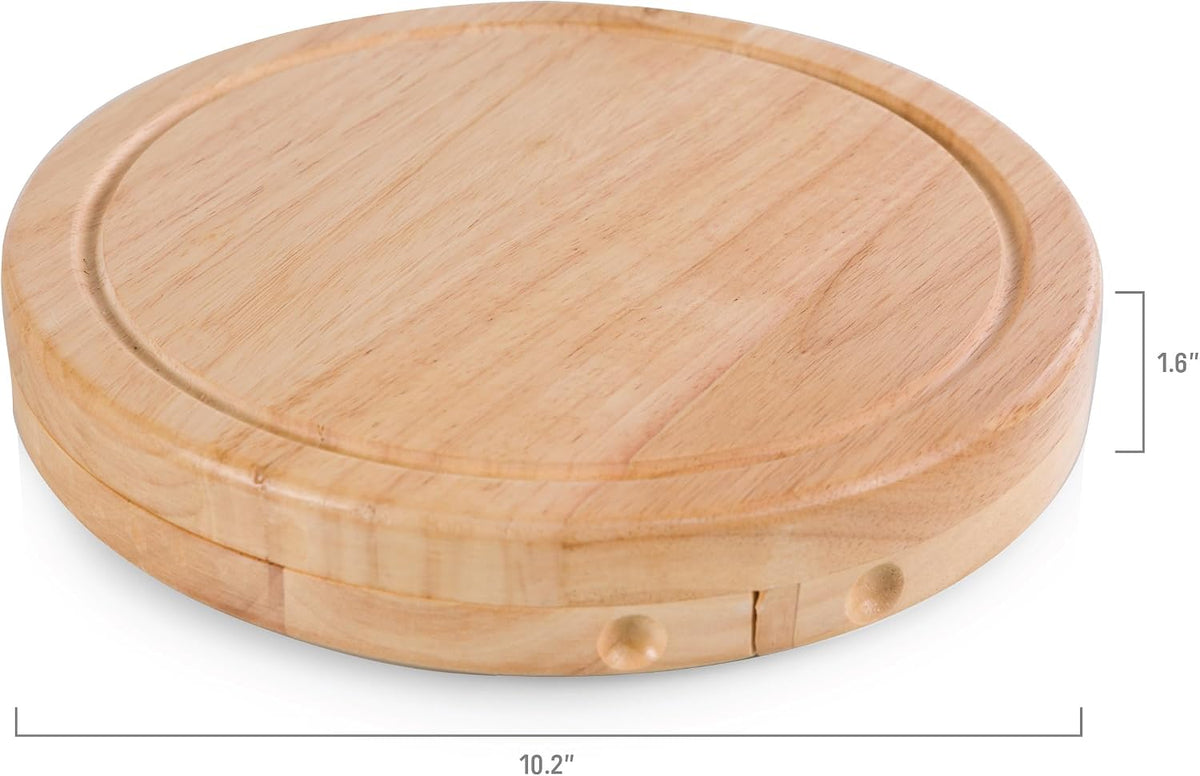 PICNIC TIME Lord of the Rings The One Ring Circo Cheese Board and Knife Set, Charcuterie Board Set, Wood Cutting Board, (Parawood)