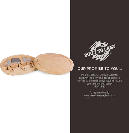 PICNIC TIME Lord of the Rings The One Ring Circo Cheese Board and Knife Set, Charcuterie Board Set, Wood Cutting Board, (Parawood)