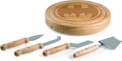PICNIC TIME Lord of the Rings The One Ring Circo Cheese Board and Knife Set, Charcuterie Board Set, Wood Cutting Board, (Parawood)