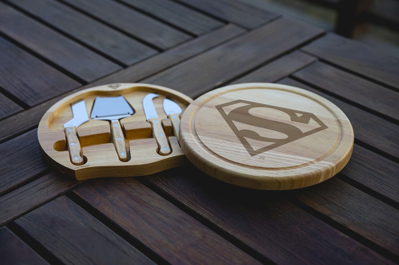 PICNIC TIME Lord of the Rings The One Ring Circo Cheese Board and Knife Set, Charcuterie Board Set, Wood Cutting Board, (Parawood)