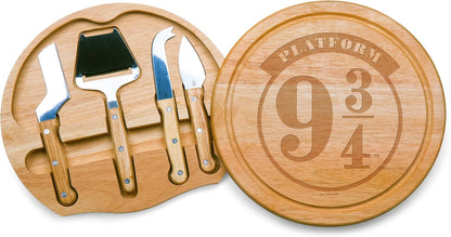 PICNIC TIME Lord of the Rings The One Ring Circo Cheese Board and Knife Set, Charcuterie Board Set, Wood Cutting Board, (Parawood)