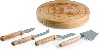 PICNIC TIME Lord of the Rings The One Ring Circo Cheese Board and Knife Set, Charcuterie Board Set, Wood Cutting Board, (Parawood)