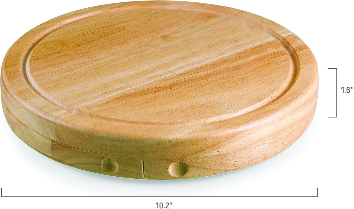 PICNIC TIME Lord of the Rings The One Ring Circo Cheese Board and Knife Set, Charcuterie Board Set, Wood Cutting Board, (Parawood)