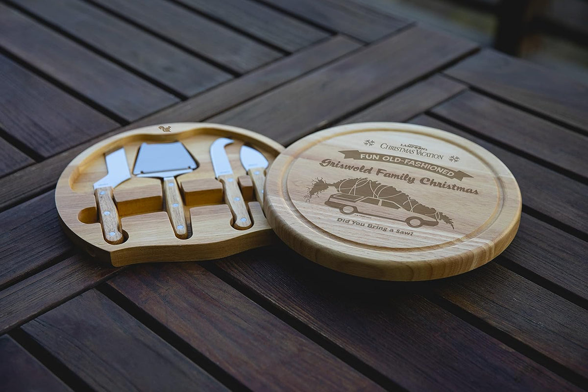 PICNIC TIME Lord of the Rings The One Ring Circo Cheese Board and Knife Set, Charcuterie Board Set, Wood Cutting Board, (Parawood)