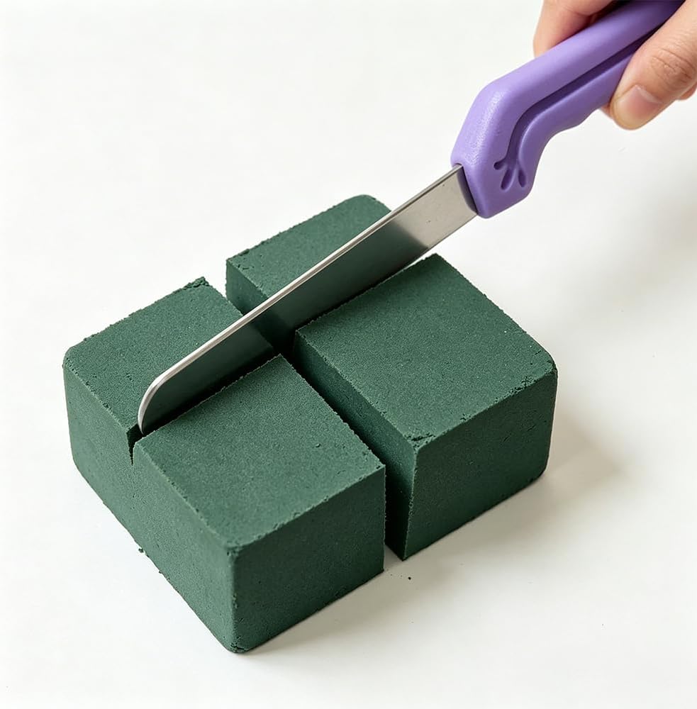 Floral Foam Knife Florist Professional Cutting Knife for Flower Foam Block, Cake, Fruit, Utility Tool for Flower Clay Blocks (Light Purple)