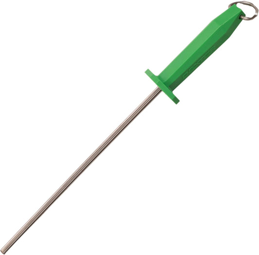10-Inch No Work Steel, Smooth | NWSS-10 | Ergonomic Polypropylene Handle | Razor Sharp Edge Maintenance for Kitchen Knives | Professional-Grade Sharpening Steel
