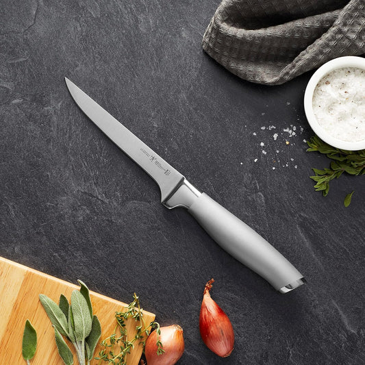 HENCKELS Modernist Razor-Sharp 5.5-inch Boning Knife, German Engineered Informed by 100+ Years of Mastery, Black/Stainless Steel