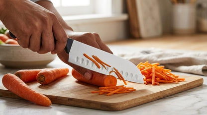 Knife Block Set 22-Piece Kitchen Knife Set with High-Carbon Stainless Steel Blades, Non-Slip Handles, Chef Knife, Santoku, Steak Knives, Scissors, Sharpening Steel, and Storage Block