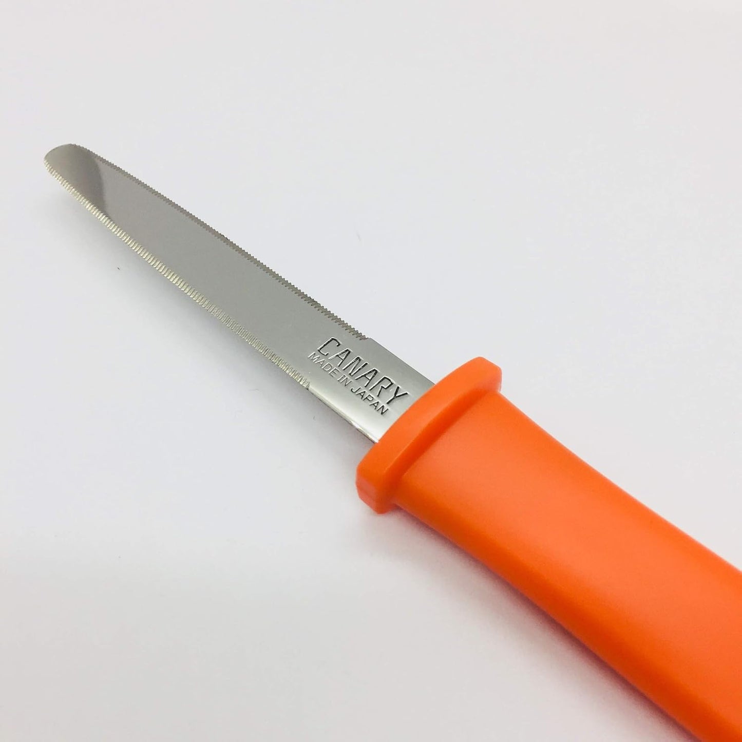 Cardboard Cutter with Blade Cover - 7.5" Box Cutter Utility Knife for Breaking Down Boxes & Opening Packages - Made in Japan, Orange