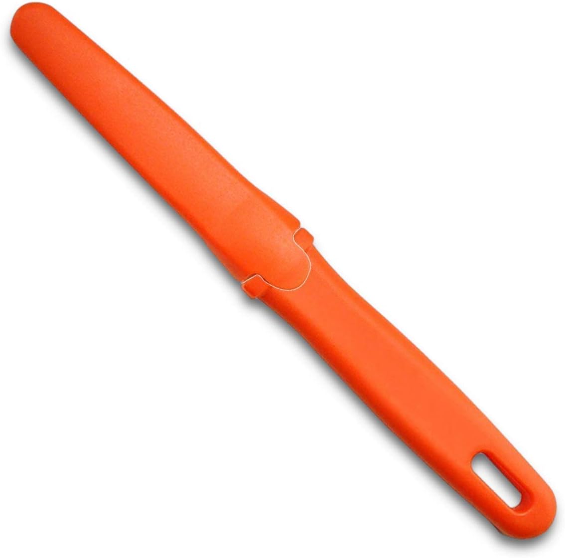 Cardboard Cutter with Blade Cover - 7.5" Box Cutter Utility Knife for Breaking Down Boxes & Opening Packages - Made in Japan, Orange