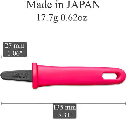 Cardboard Cutter with Blade Cover - 7.5" Box Cutter Utility Knife for Breaking Down Boxes & Opening Packages - Made in Japan, Orange