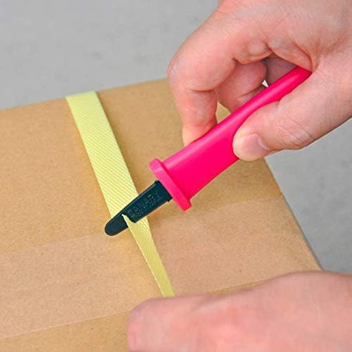 Cardboard Cutter with Blade Cover - 7.5" Box Cutter Utility Knife for Breaking Down Boxes & Opening Packages - Made in Japan, Orange