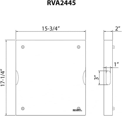 17 x 16 x 2 inch thick End-Grain French Oak Butcher Block Solid Wood Large Cutting Board - RVA2445OAK