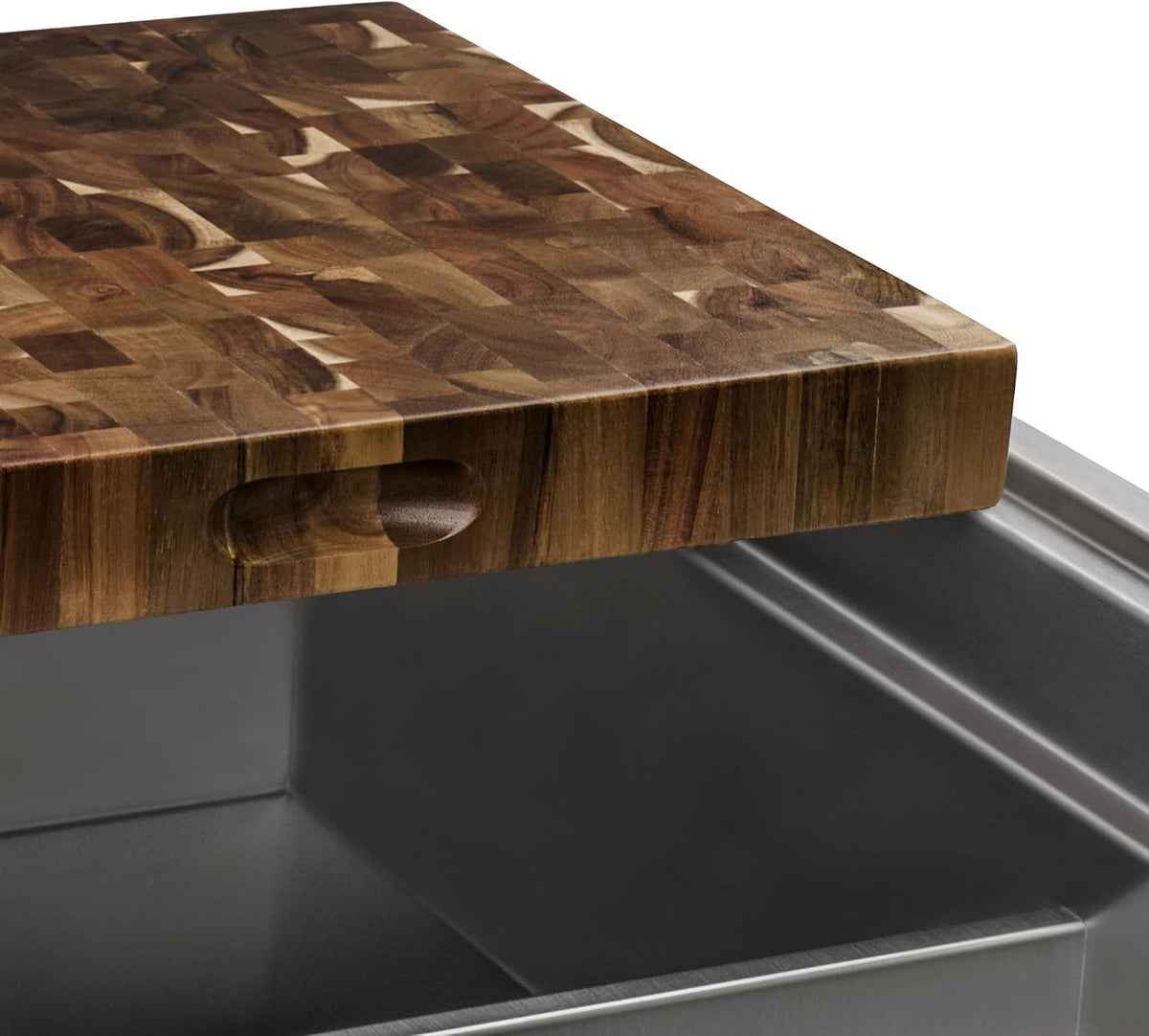 17 x 16 x 2 inch thick End-Grain French Oak Butcher Block Solid Wood Large Cutting Board - RVA2445OAK