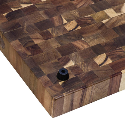 17 x 16 x 2 inch thick End-Grain French Oak Butcher Block Solid Wood Large Cutting Board - RVA2445OAK