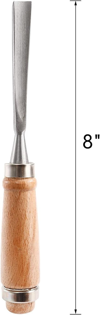 12 PCS Wood Carving Tools, Gouges Woodworking Chisels, Full Size Wood Carving Knifes for Beginner, Hobbyists, Professionals, Artistic, Gifts for Him, Father's Day