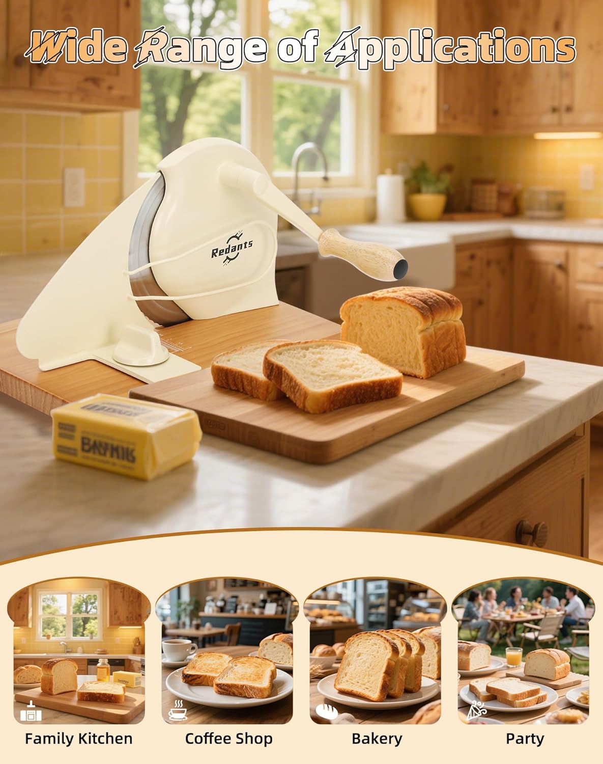 Manual Bread Slicer for Homemade Sourdough Bread