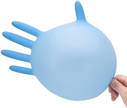 Disposable Nitrile Exam Gloves, Blue, Latex Free, Medical Gloves for Cleaning, Food-Safe, Powder Free, Non-Sterile