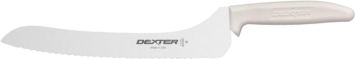 9” Scalloped Offset Sandwich Knife – High-Carbon Stainless Steel Blade, Slip-Resistant Handle, NSF Certified – Ideal for Bread, Subs, and Sandwich Prep – Made in the USA